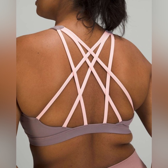 lululemon athletica Other - Lululemon Free to Be Serene Light Support Bra Lunar Rock Pink Dew